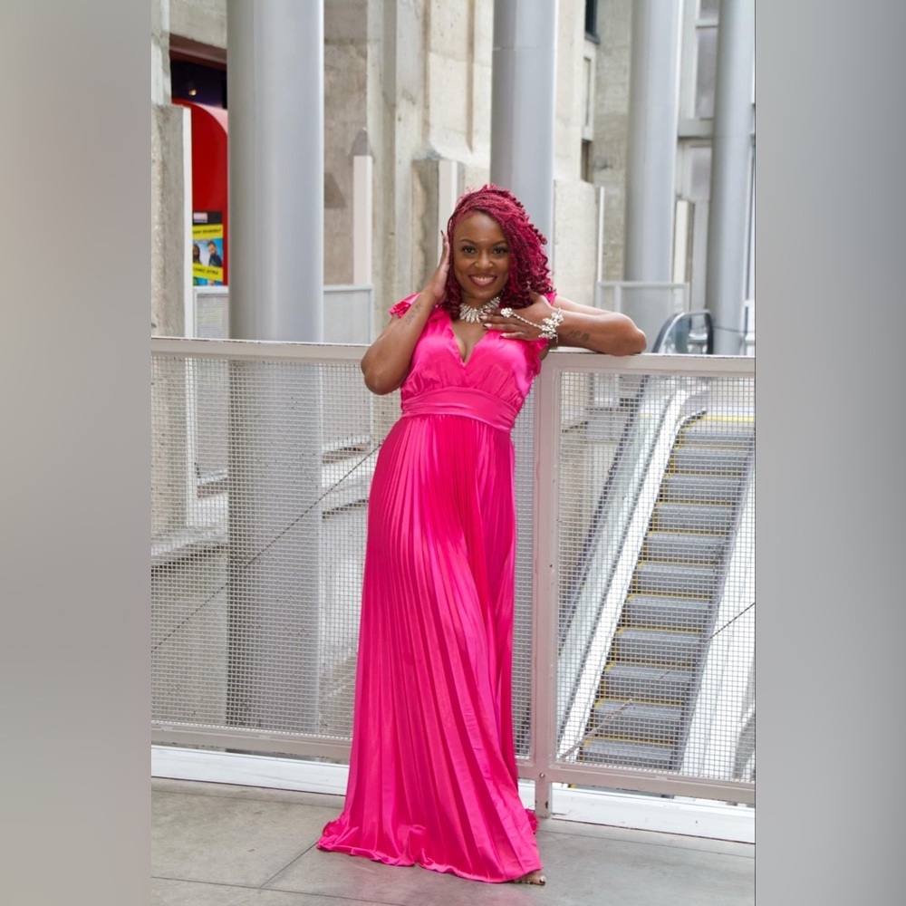 Vibrant Pink Maxi Dress